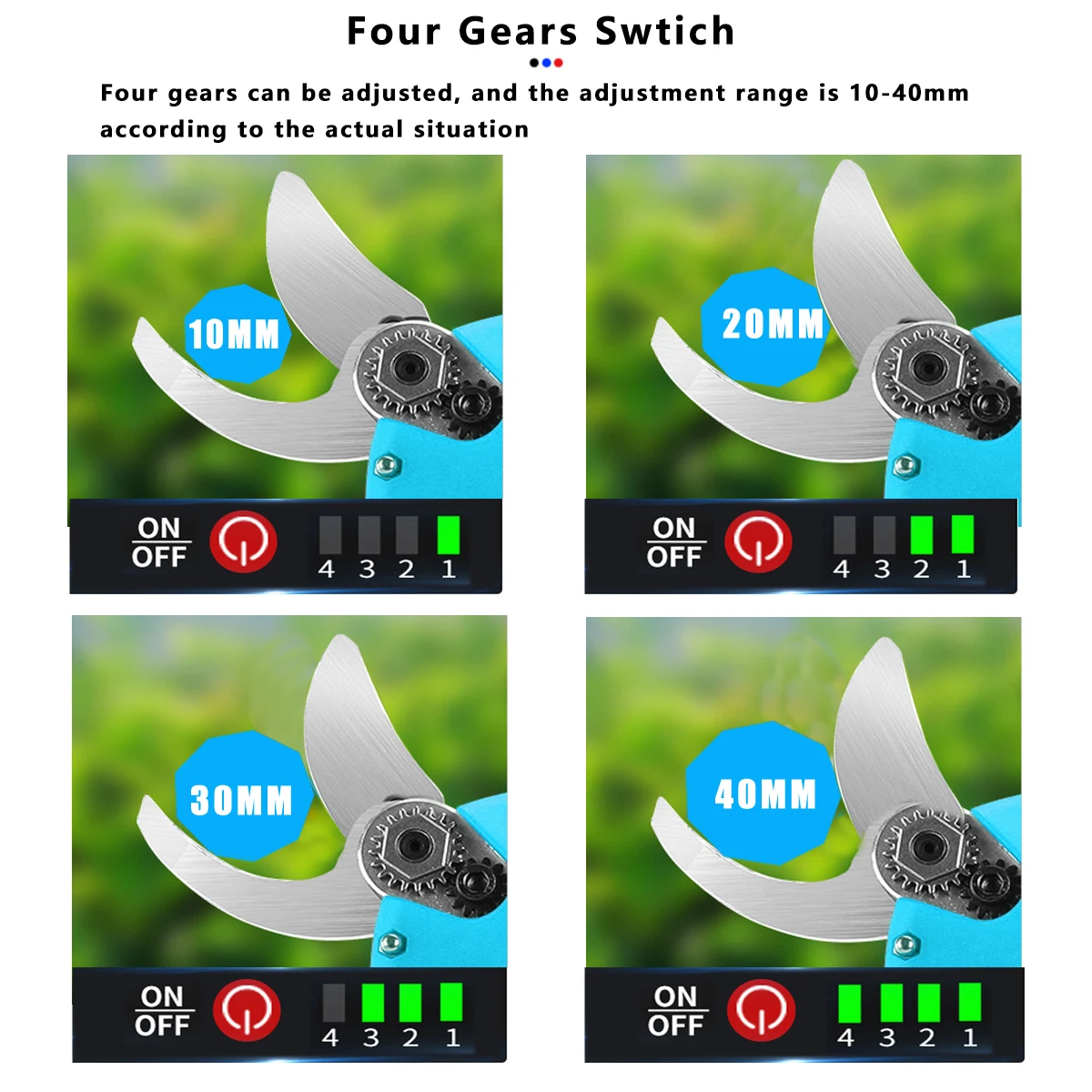 Extension Pole Brushless Cordless Electric scissors Pruner pruning Shears Efficient Fruit Tree Bonsai Pruning Branche Cutter 6