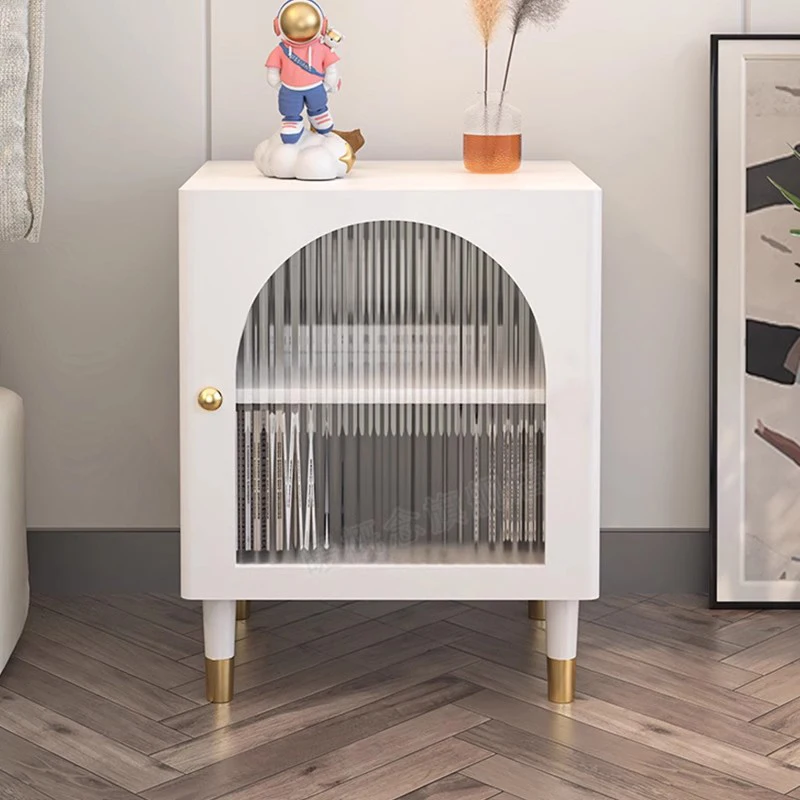 

Space Saving White Nightstands Mobile Storage Bedroom Corner Nightstands Console Drawers Meuble Rangement Nordic Furniture