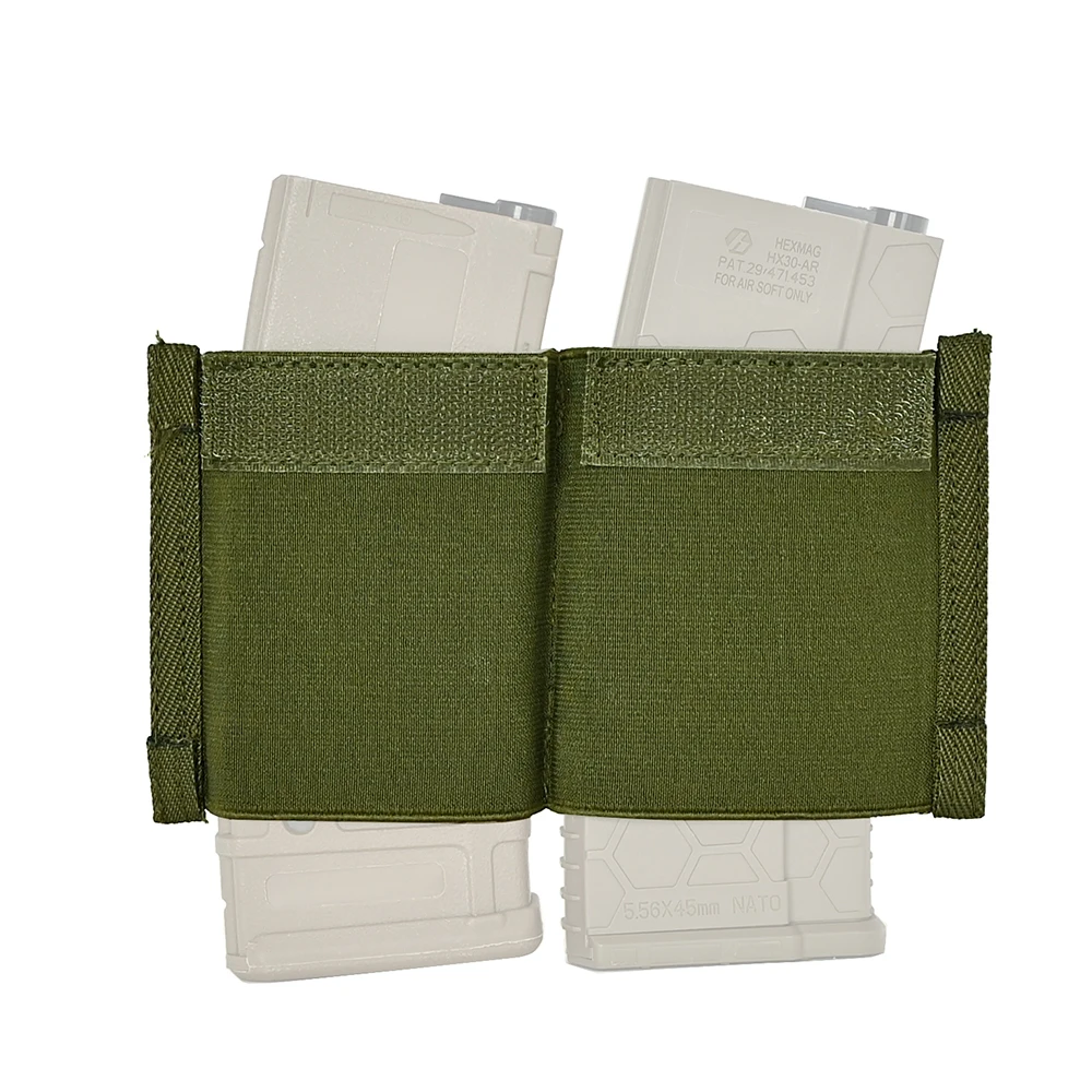 Tactifans 7.62 HK Double Magazine Insert Pouch For Micro Fight MK3 MK4 Chest Rig Elastic Built-in Magazine Holder