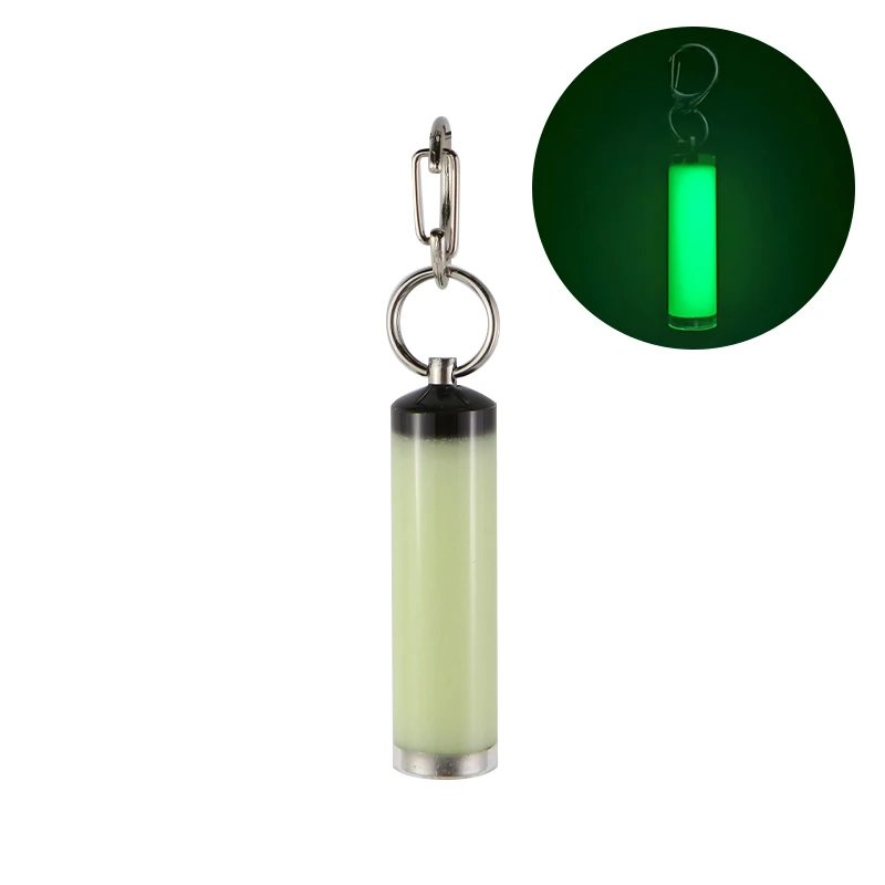 Luminous Pendant Everbright Glow Stick Resin EDC keychain Non-tritium Brightness High Signal Light Vehicle Accessory Bag Decor