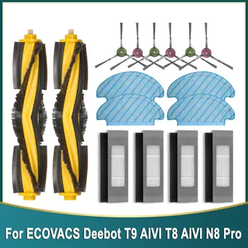 ECOVACS Deebot T9 AIVI T8 AIVI N8 Pro 920 950 진공 청소기 교체 부품용 HEPA 필터 사이드 브러시 메인 브러시 걸레 천