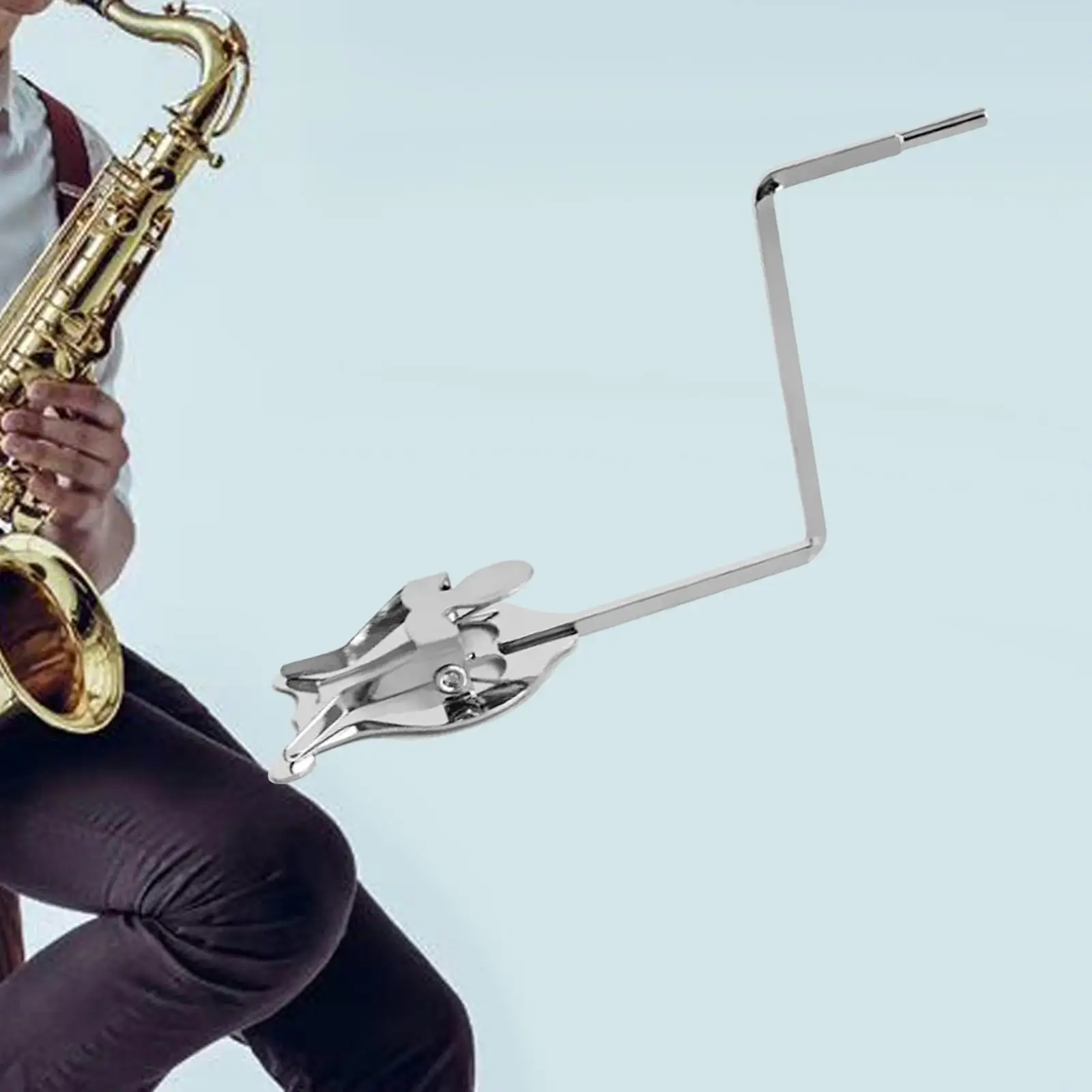 Sax Marching Clamp On Sax Clip Stand Metal Round Plug Sheet Music Clip Sassofono Marching Clip Holder Per Alto Tenore Sax Lyre