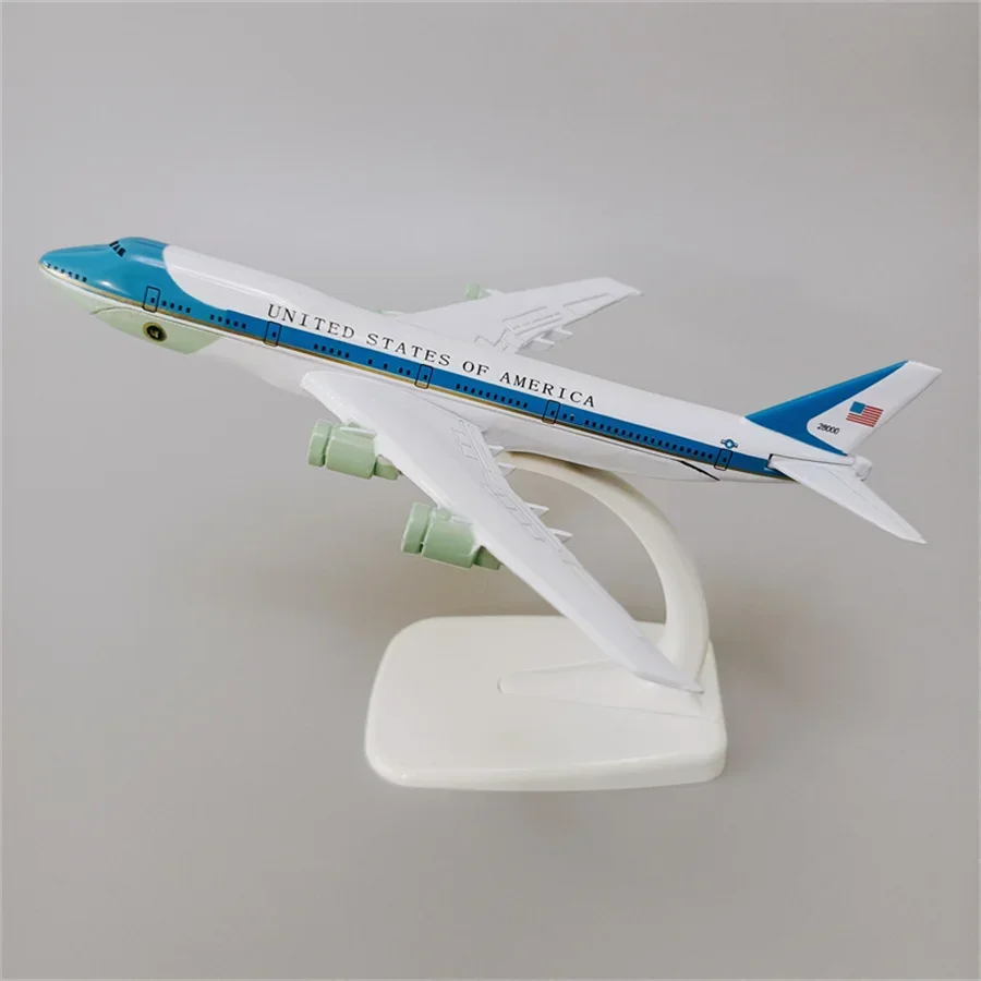 Модель самолета из металлического сплава с колесами 16 см/20 см, США, ВВС One B747 Airlines, Боинг 747, дыхательные пути