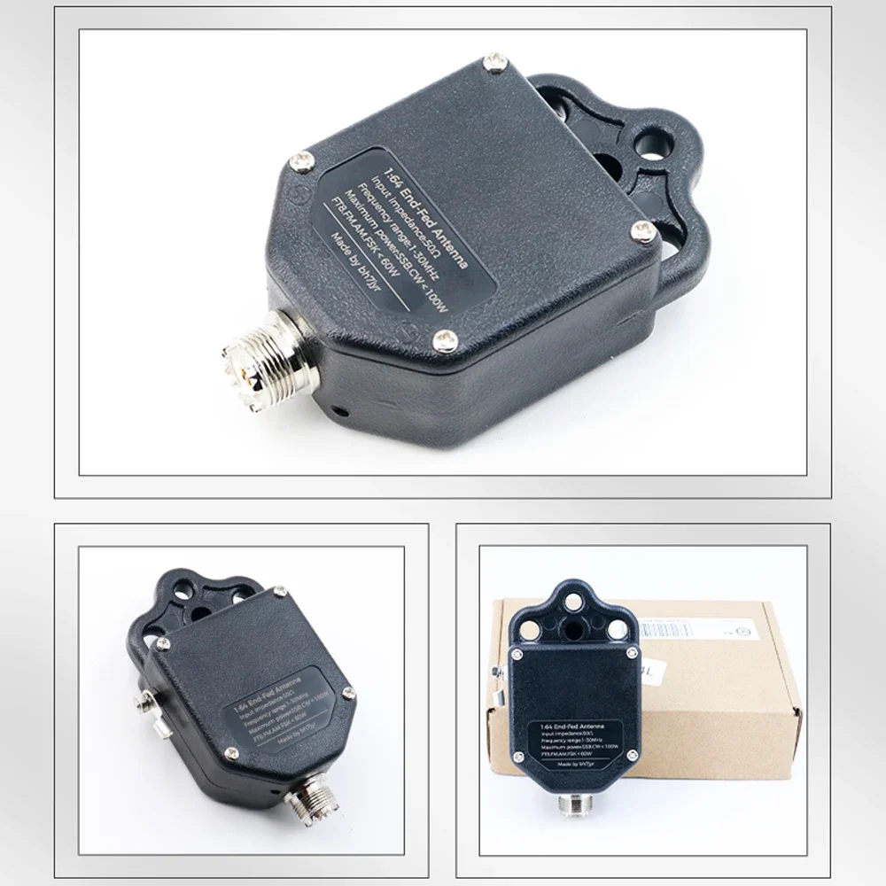 Ricevitore antenna alimentato terminale Balun 1:64 PEP SSB FT8 FM AM, 4 bande 8 bande da 1 MHz a 30 MHz 100 W Antenna radio alimentata con estremità di alimentazione per esterni - immagine 5