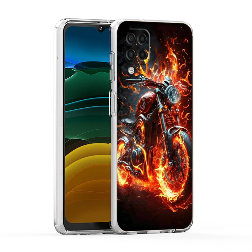 Transparent TPU Motorcycle Phone Case - Durable Protective Shell