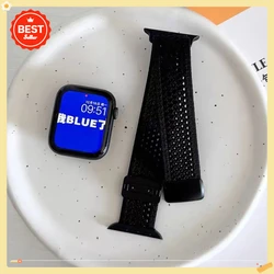 Braided Nylon Magnetic Wristband - 38 40 41MM S10 - 42MM (Black)