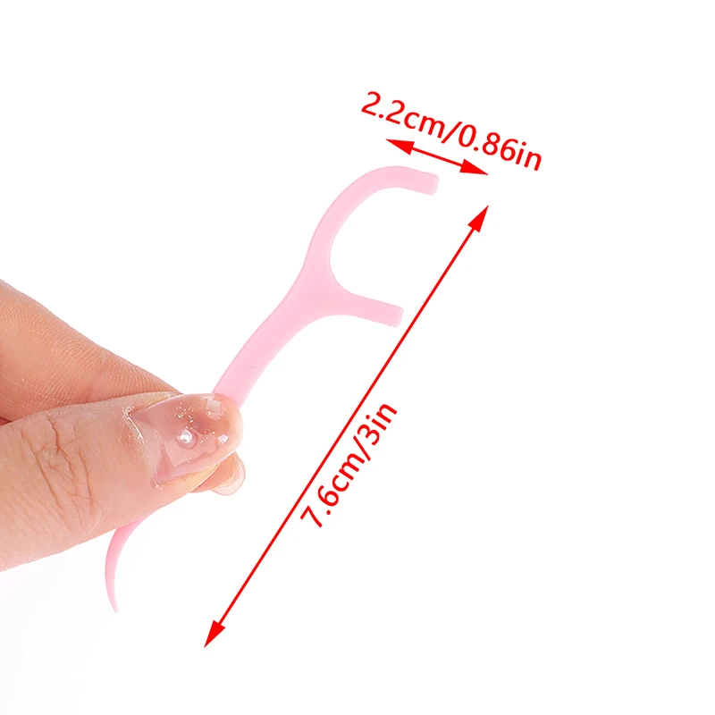 Dental Floss Stick 50Pcs/Box Floss Toothpick Set Colorful Fruit Flavor Tooth Cleaning Dental Pick Oral Hygiene Care
