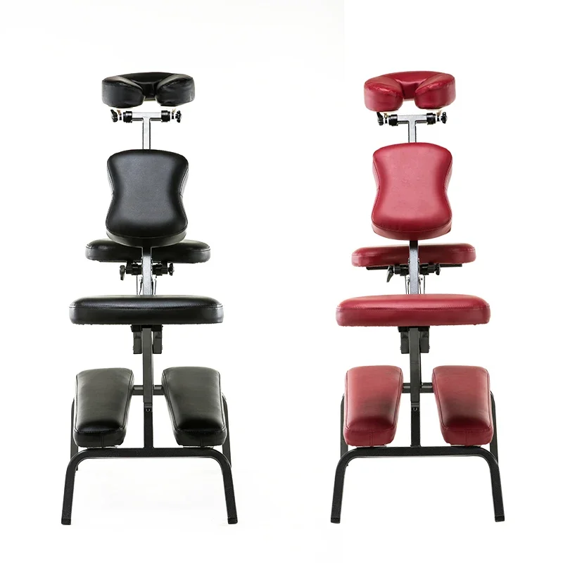 Pro-Skin PU Leather Folding Massage Chair, Adjustable Head Pillow, Portable for Tattoo Scraping, Beauty Treatments 6