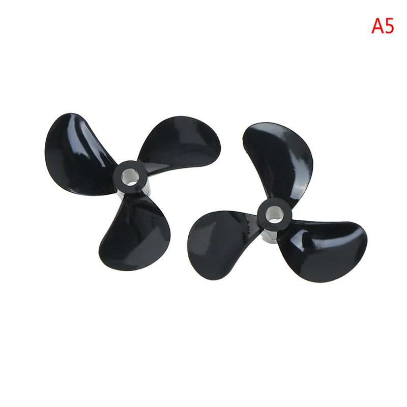 1 Paar 3 Klingen 4mm RC Boot drei Klingen Paddel Nylon Boot Propeller positive & Rückwärts schraube d28/32/36/40/44/48mm – Detail 17