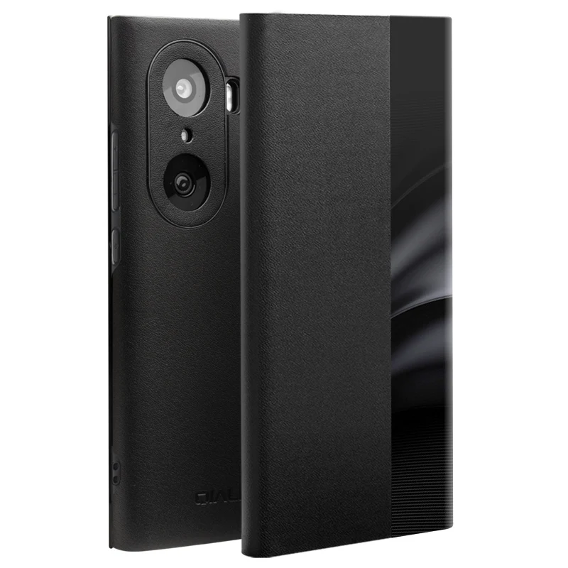 

2022 New Qialino Luxury Genuine Leather Function Flip Cases For Honor 70 Pro Handmade Businessphone Cover For Honor70 Pro Case