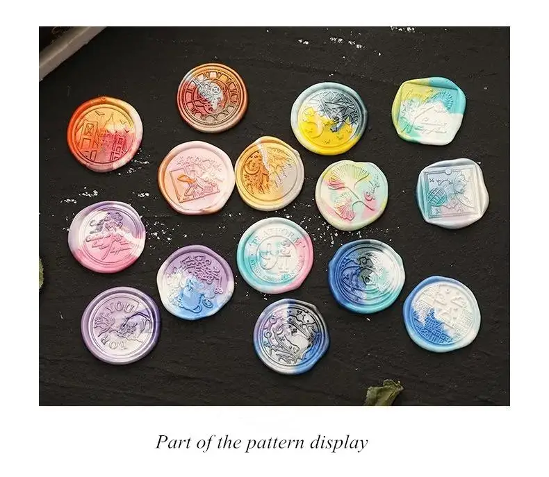 Description Picture 5 of itemRose Edge Breaking Wax Seal Stamp Retro Brass Decorative Envelopes Cards Wedding Invitations Gift Packaging Scrapbooking