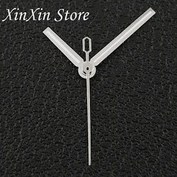 Green Luminous 28.5mm Watch Dial with Hands for DIY Mechanical Watches (Silver Hands)