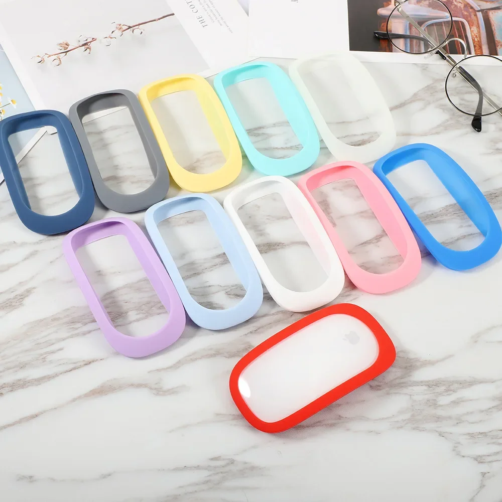 Gaming Mousepad, Mouse Pad, Mouse Anti Slip Sticker, Mice And Keyboards Dustproof Anti-scratch for Apple Magic Mouse Soft Ultra-thin Skin Silicone Protective Case Protector Cover for Apple Mouse 1/2