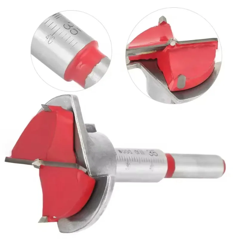 35mm Adjustable Door Cup Hinge Locator Woodworking Installation Tool with Drill Bit