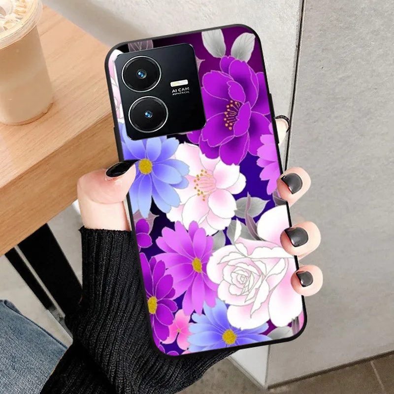 Wolf Cat Soft Silicone Shockproof Phone Cover, Black Bumper.