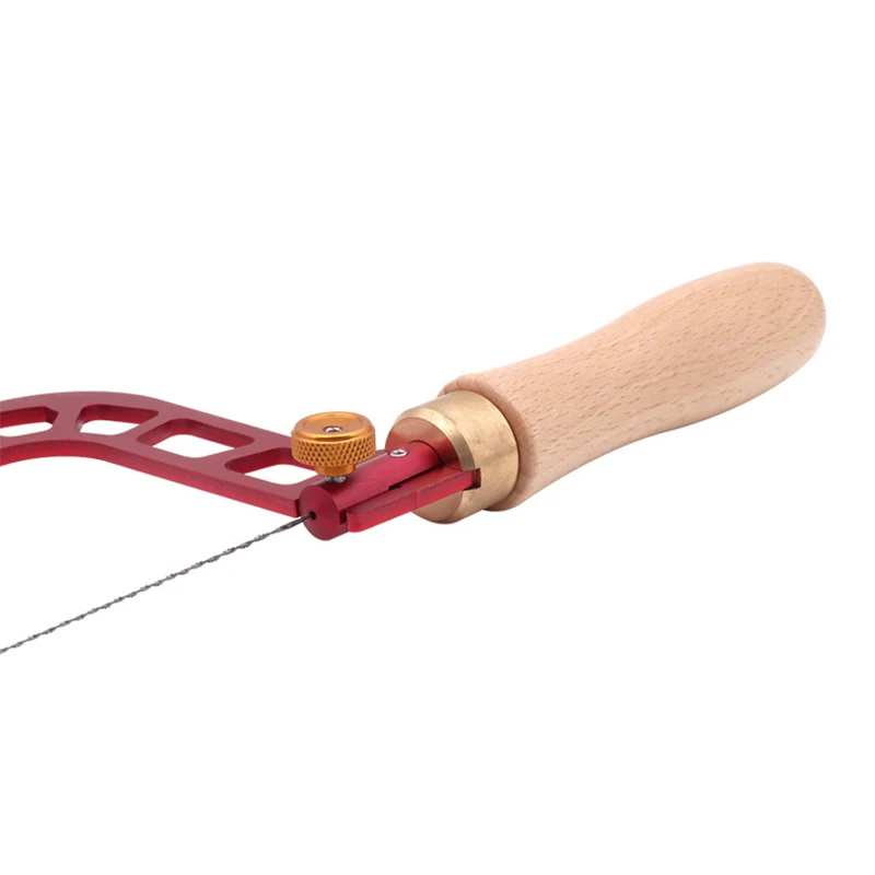 Coping Saw Aluminum Alloy Frame Fret Saw with Diamond Wire Jigsaws for Jade Stone Ceramic Glass Wood Metal Accurate Cutting 6
