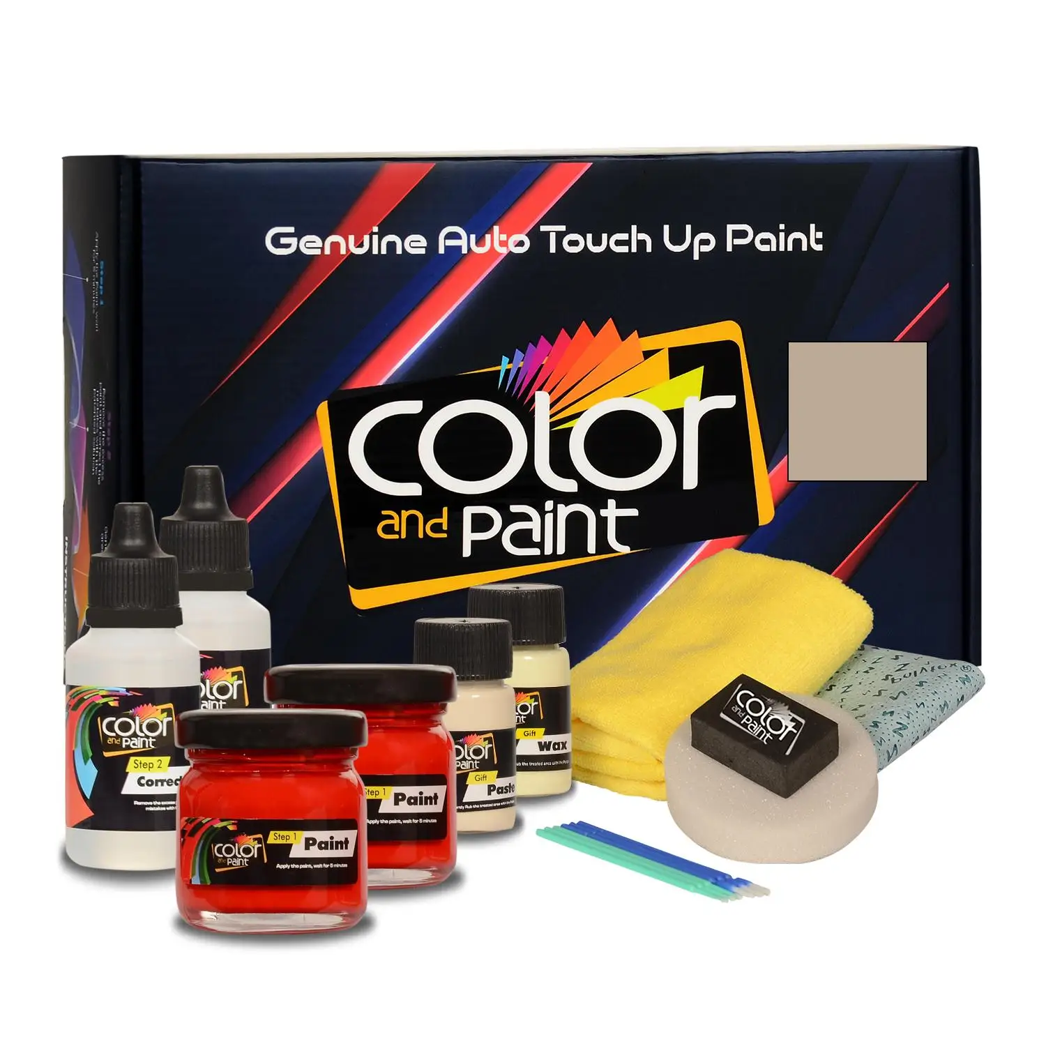 

Color and Paint compatible with Ford America Automotive Touch Up Paint - LIGHT PRAIRIE TAN PEARL MET-BA-pro Care