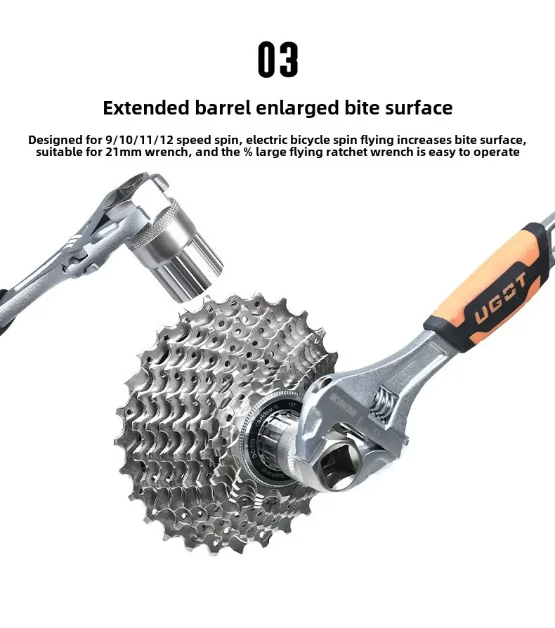 Fahrradkassetten-Verschlussring-Werkzeug – kompatibel mit Shimano, SRAM, SunRace, entfernt Schwungrad-Kettenrädern für die Reparatur von Rennrädern und MTB – Detail 5