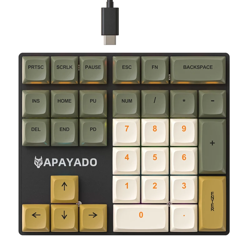 Tastierino Numerico USB Portatile | Mini Keypad 19 Tasti Ultrasottile | Antiscivolo Per Laptop E Desktop | Plug And Play Nero