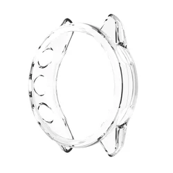 Clear TPU Screen Protector Cover - Protective Watch Case with Hollow Design - Forerunner 570 42mm (Transparent)
