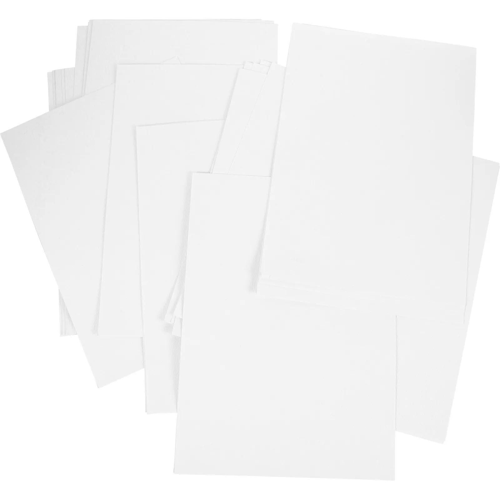 50매 블랭크 수채화 용지, 마커, 색연필, 크레용, 잉크, 스케치, 수채화용 고중량 부드러운 표면 용지