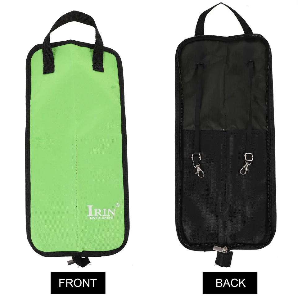 Custodia Per Bacchette Da Batteria In Tessuto Oxford - Portatile Con Maniglia, Verde - Accessorio Per Batteristi - Foto 3