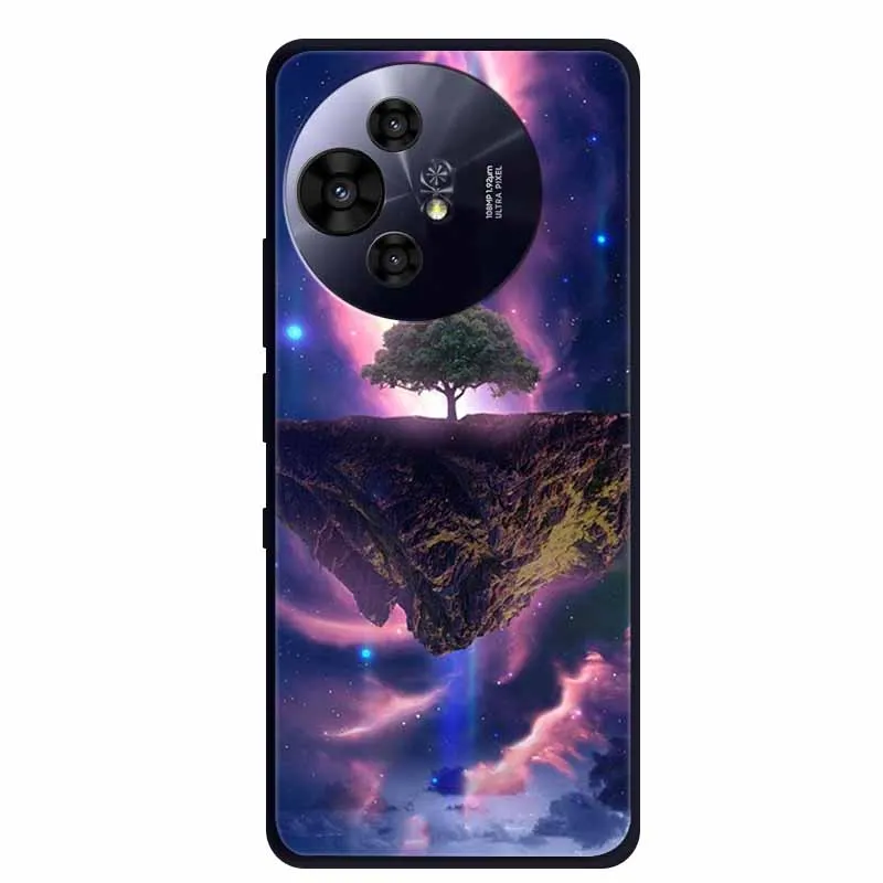 Black Silicone Protective Back Cover - Stylish and Durable Bumper Coque for TCL 50 Pro NxtPaper 5G