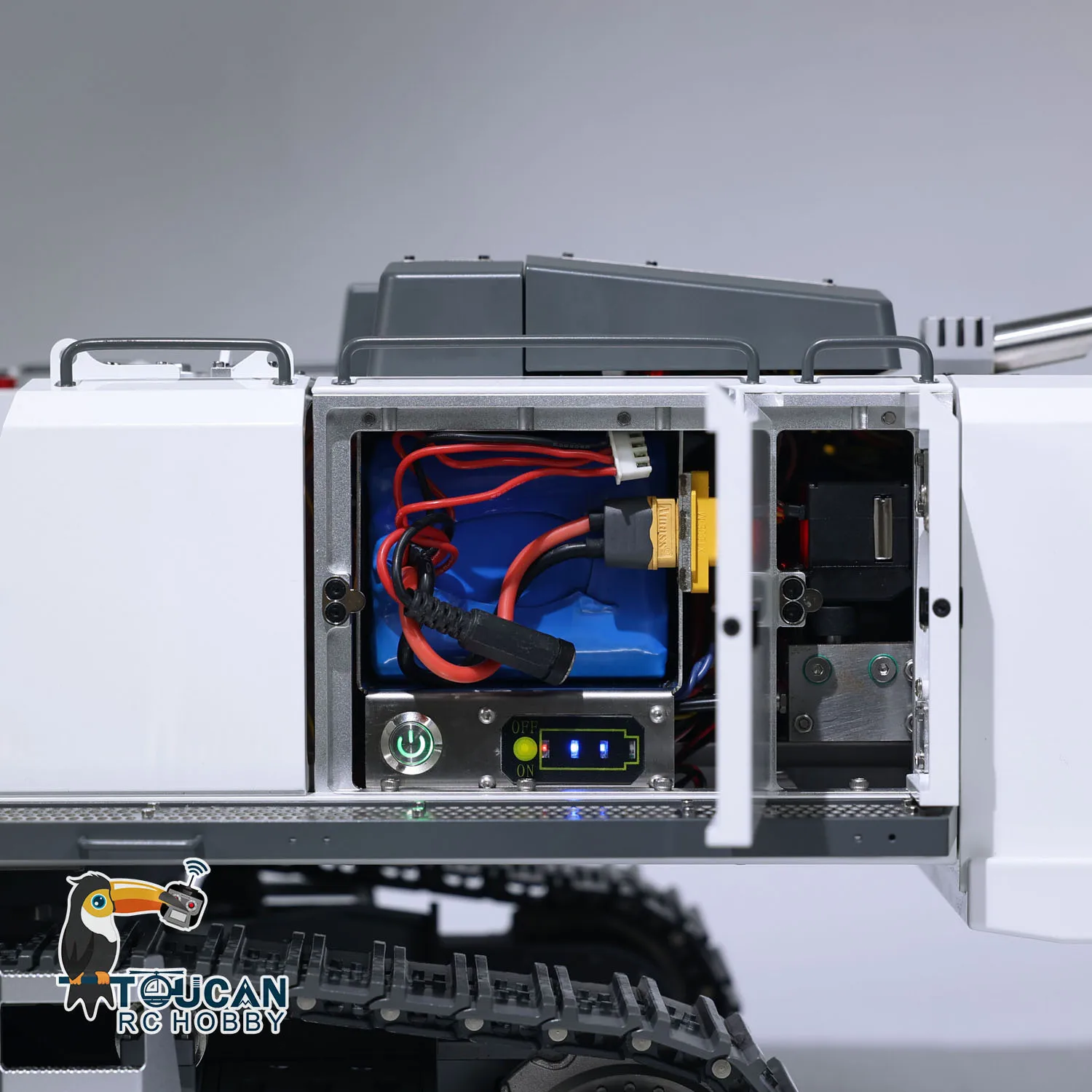 S97209909082142a9af09382c73cce837W 1/14 koparki hydrauliczne RC K970-300 maszyna do rozbiórki z wymiennym 2-ramiennym zdalnie sterowanym dźwiękiem TOUCAN