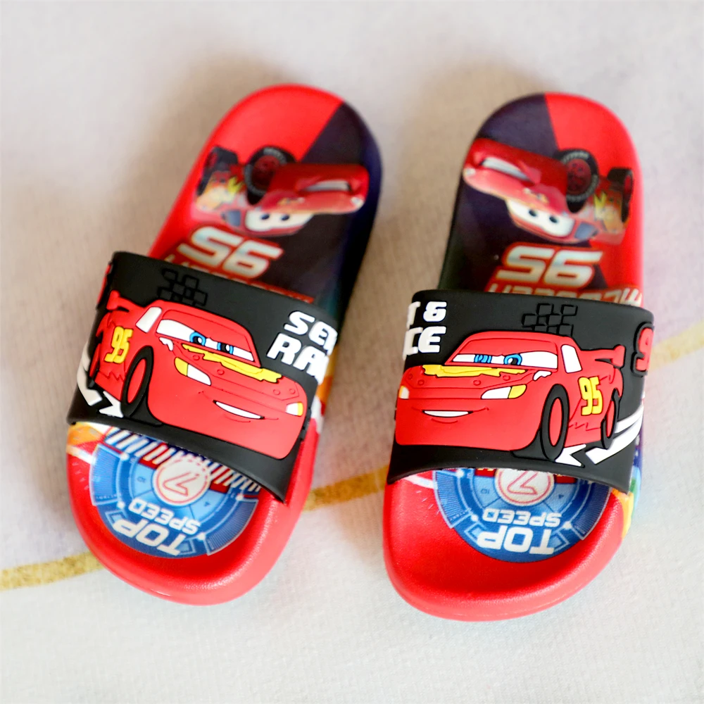 Summer Children Sandals Kids Cars Cartoon Toddler Boys Soft Sole Shoes Anti-Slip Slippers Wearable in all seasons Sandals children sandals