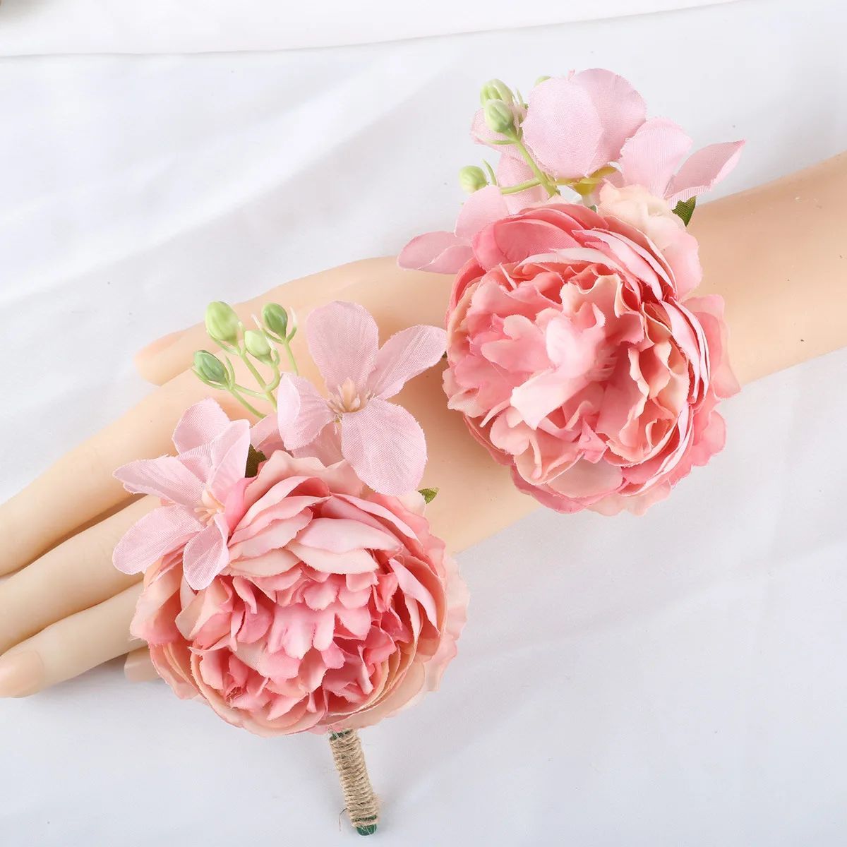 

New Product Wedding Accessories Groomsmen Corsage Bride Wrist Flower Fashion Artificial Flowers Men's Business Party Brooches