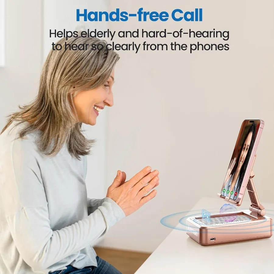 Bluetooth Wireless Phone Stand with Speaker