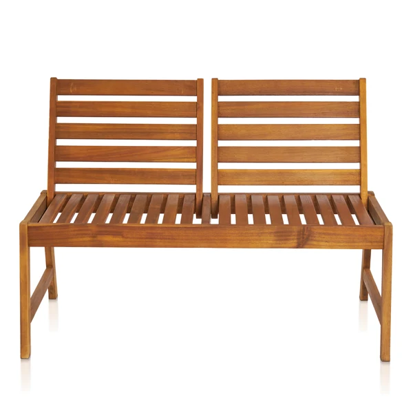 49.6in 后背可调节 木长凳 相思木 原木色-38