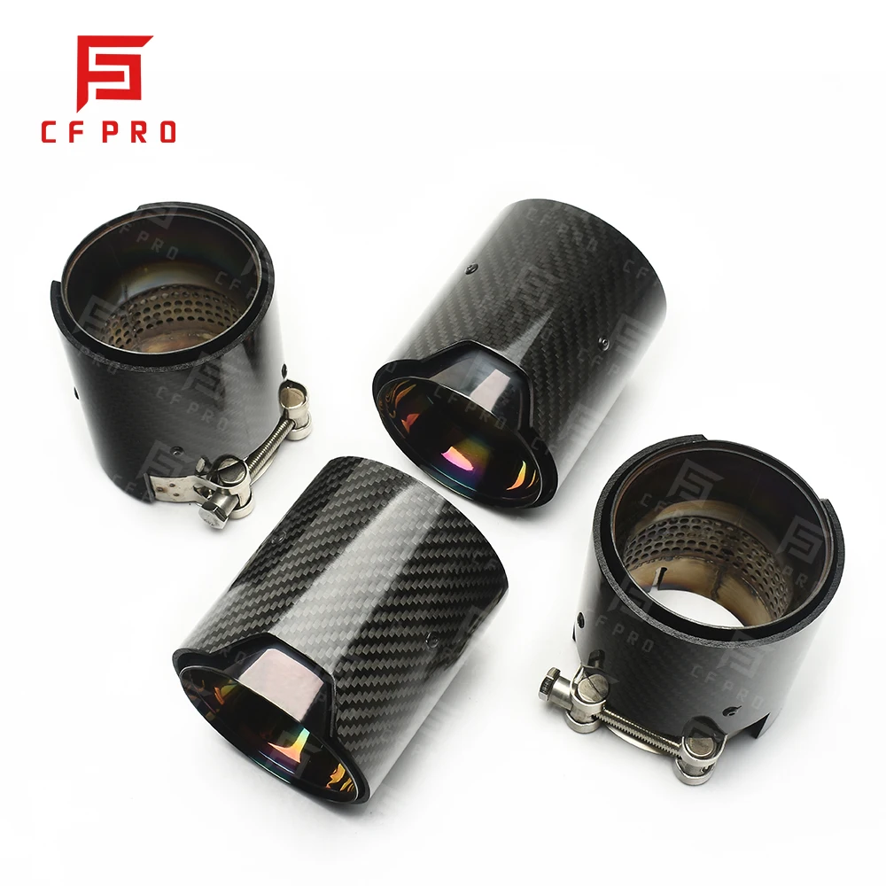 For BMW M4 F82 Exhaust Tips Modified Carbon Fiber Tail Throat Muffler Pipe Tips Accessories