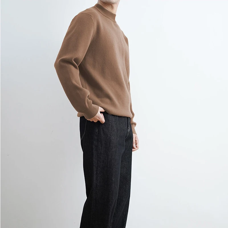 سترة رجالية متماسكة بأكمام طويلة سترة خريف وشتاء ح...