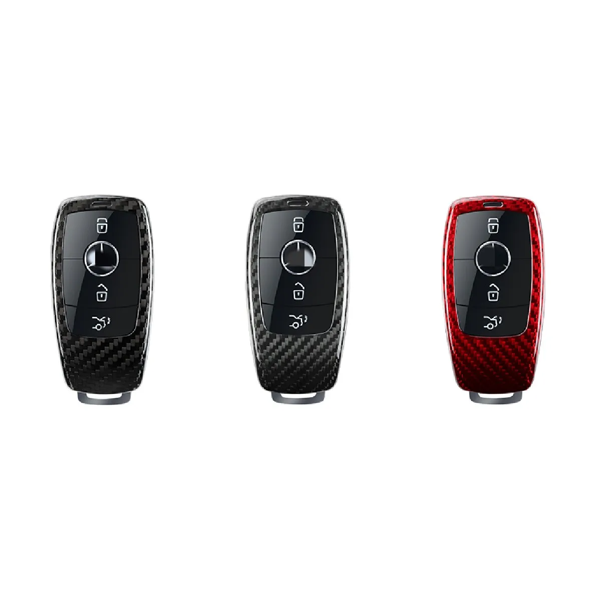 

Car Accessories Carbon Fiber Car Key Cover Shell Case For Mercedes Benz New E63 S63 G63 AMG