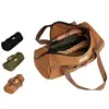 Camping Tent Stakes Bag Large Capacity Canvas Bag Wear-resistant Tool Bag For Large Capacity Cylindrical 11.8 In Peg Bag 2
