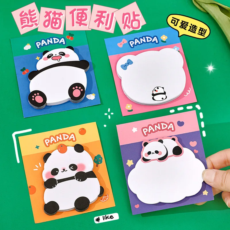 

48 pcs/lot Kawaii Panda Memo Pad Sticky Notes Cute N Times Stationery Label Notepad Bookmark Post School Supplies