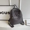 Fashion Cotton Backpack Soft Puffer Knapsack Quilted Large Capacity Nylon Solid Multi-pocket Daypack Travel Gym Bag XA30ZZ 4