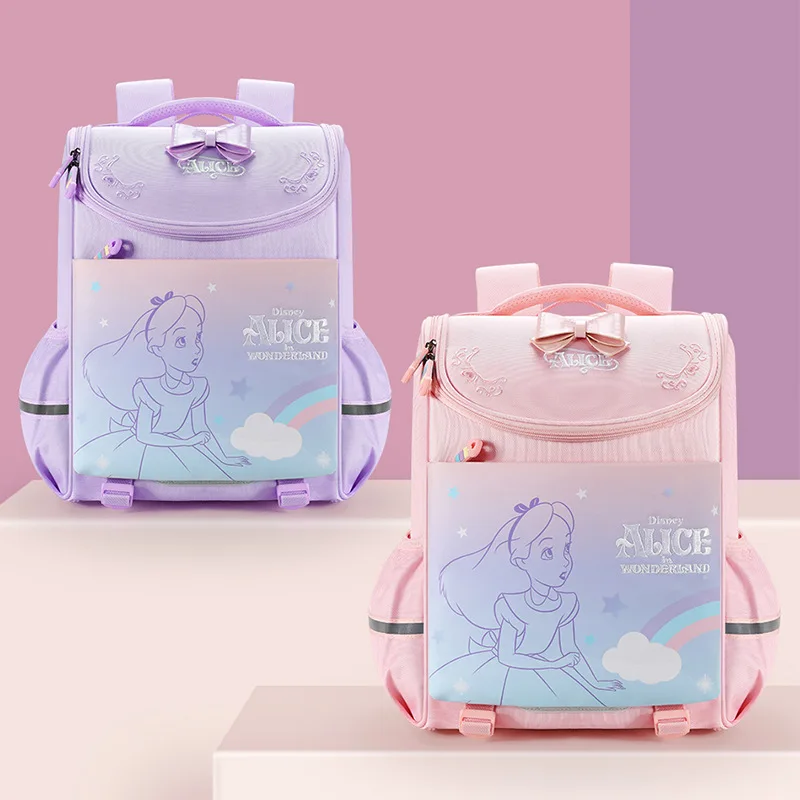 disney-new-alice-school-bags-for-girls-grado-1-5-zaino-ortopedico-a-spalla-per-studenti-primari-grande-capacita-regali-per-bambini-mochilas