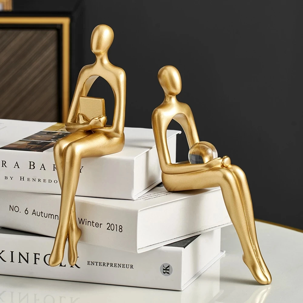 

2023 Nordic Home Decoration Accessories Abstract Figures Statues and Sculptures Nodic Living Room Decor Statues for Decoration