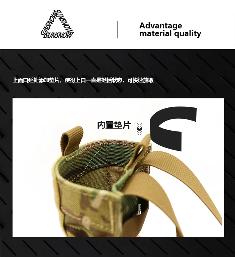 MOLLE Taktische Werkzeugtasche zum Brechen, Ladehalter, Werkzeugsatz mit langen Streifen, Mehrzweck-Zubehörtasche – Detail 7