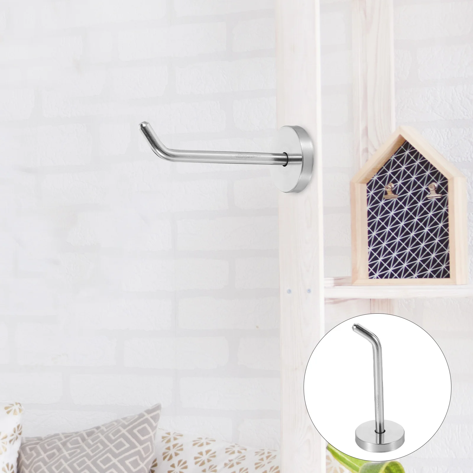 

1 Set Stainless Steel Coats Hooks Bath Towel Hangers Wall Hooks for Hanging Hat Clothes