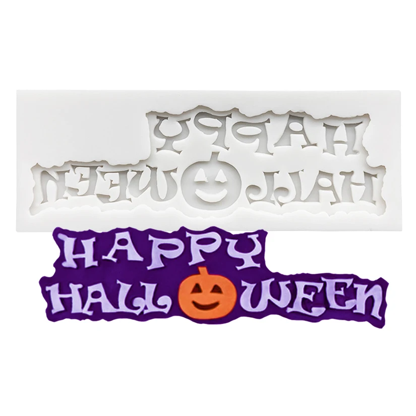 Halloween Bat Spinne Eule Silikon Sugar Mold Schokolade Cupcake Backen Fondant Kuchen Dekorieren Werkzeuge – Detail 19