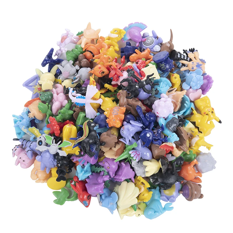 대형 24-144 Pcs  애니메이션 피규어 비 반복 스타일 3.5-6cm  리자몽 장난감 애완 동물 Collectible Model Kids 생일 선물