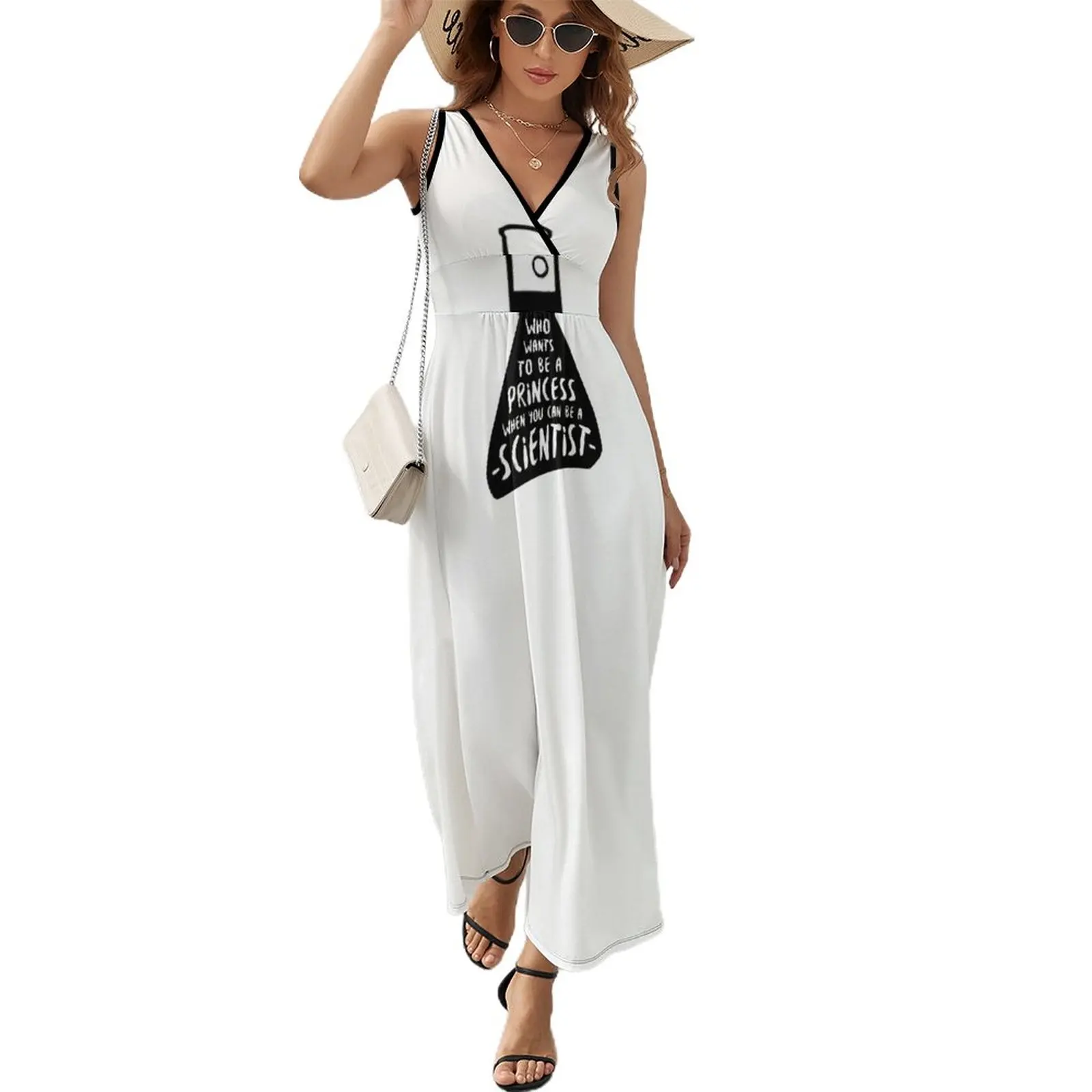 

Who wants to be a princess when you can be a scientist Sleeveless Dress Dress woman loose women's dress prom clothes
