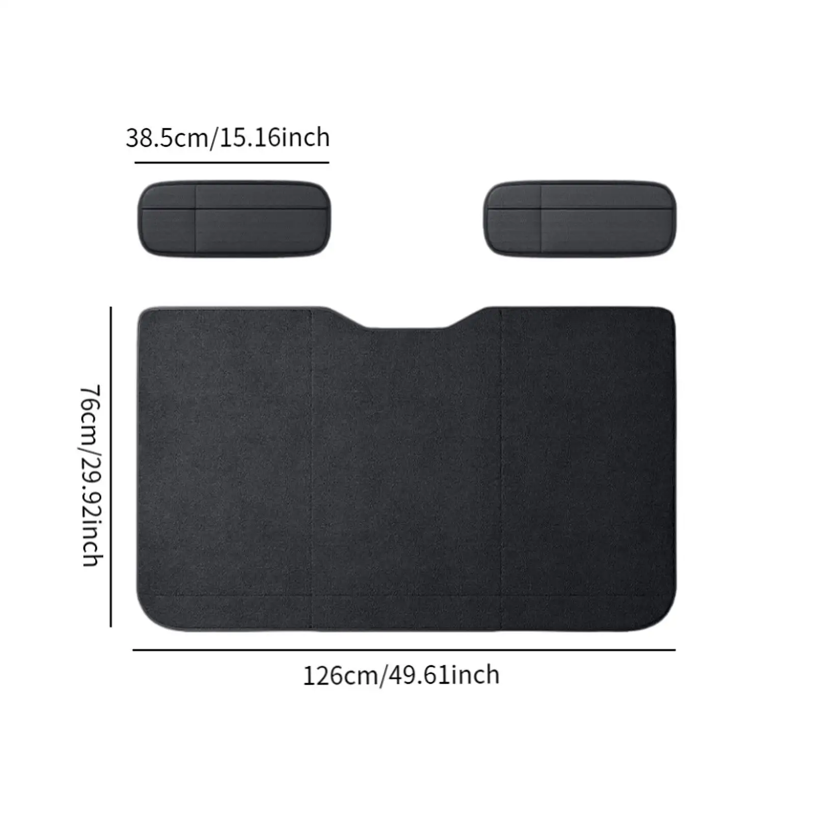 Car Bed Mattress Car Back Seat Bed with Storage Pocket Easy to Install
