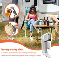 Ouvre-boîte manuel en acier inoxydable, coupe-boîtes pour canettes de bière et boissons, ouvre-couvercles pour le camping, les voyages et la cuisine 4