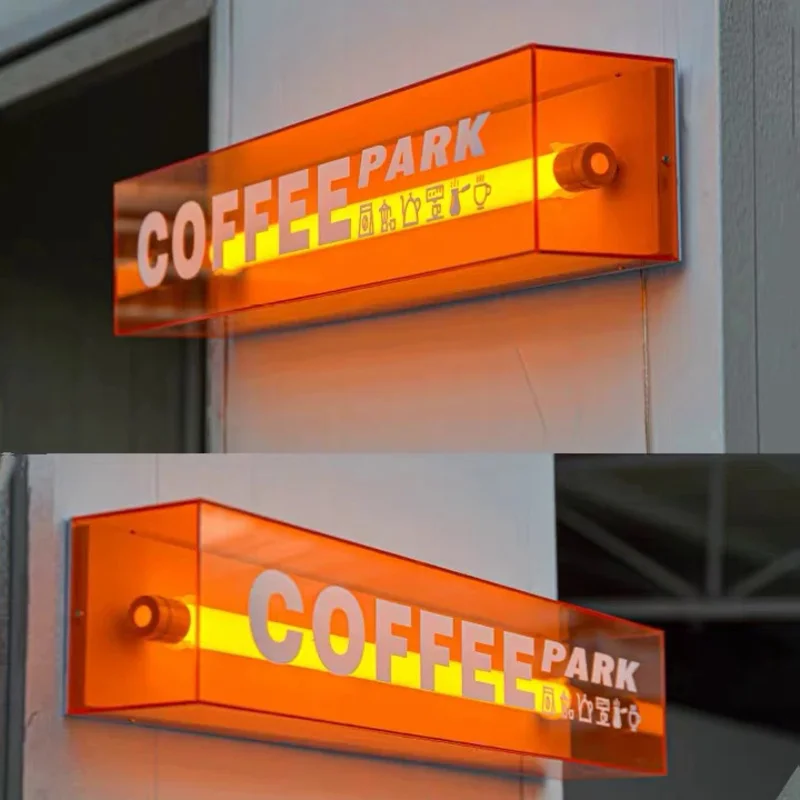 Custom , Acrylic LED neon light advertising font luminous sign pattern custom door billboard