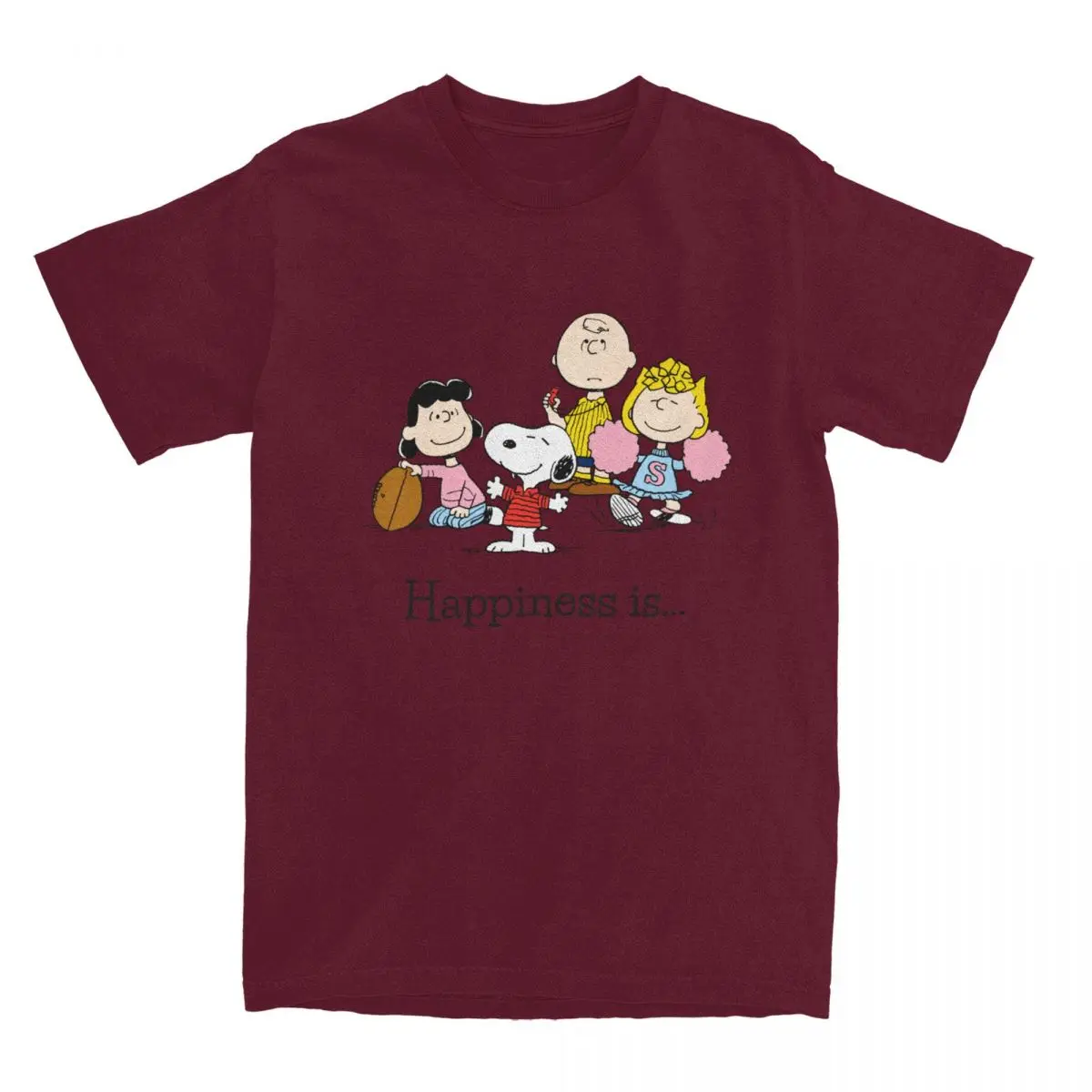 thumbnail image 1 of Camiseta divertida de Peanuts, Snoopy y Charlie Brown para hombres y mujeres, camiseta de algodón con estampado de dibujos animados lindos, 1 of 5