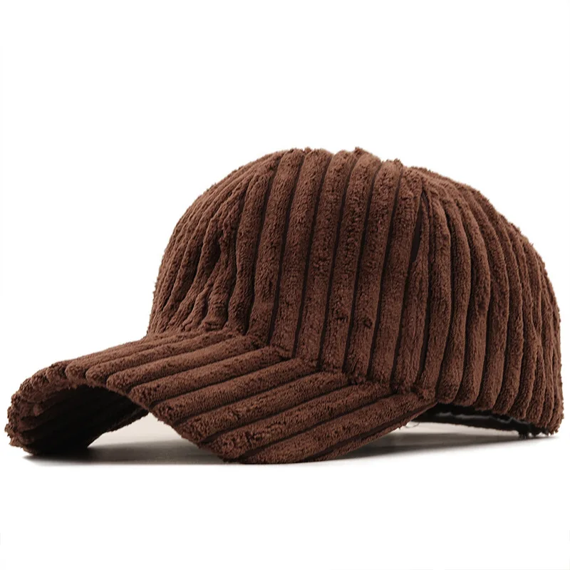 New Autumn Winter Baseball Cap Women Corduroy Winter Hats for Women Snapback Hat Female Hip Hop Cap Gorras Bone Casquette Gorro 3